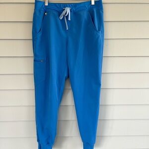 FIGS Capri Blue Zamora Scrub Pants M Petite